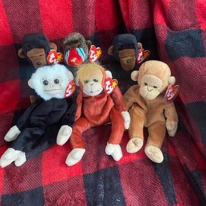 MONKEYS TY Beanie Babies